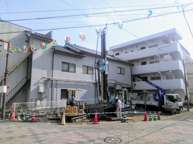 地盤改良＆フルチン＠柳井町新築アパートメントPJ4（仮）