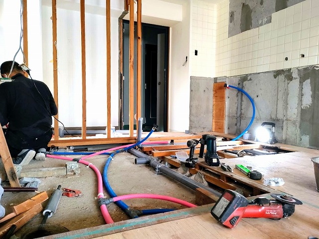 設備工事~UB設置@RENO13 APARTMENT 402号室